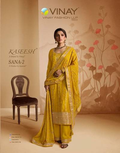 Kaseesh Sana Vol 2 By Vinay Designer Festive Wear Salwar Kameez Collection